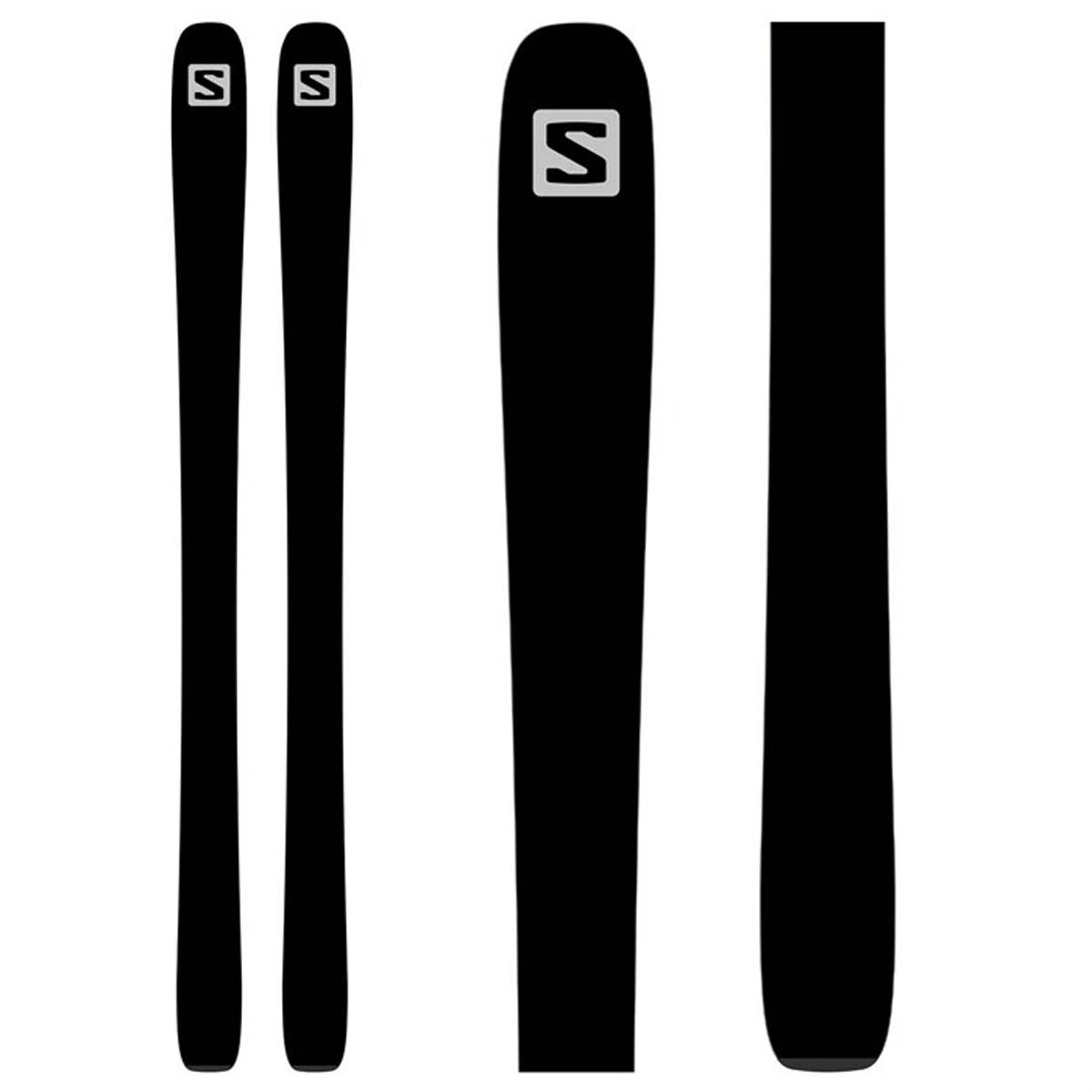 Salomon Stance 96 Dark Grey Black Brown Skis 2022 Level Nine Sports