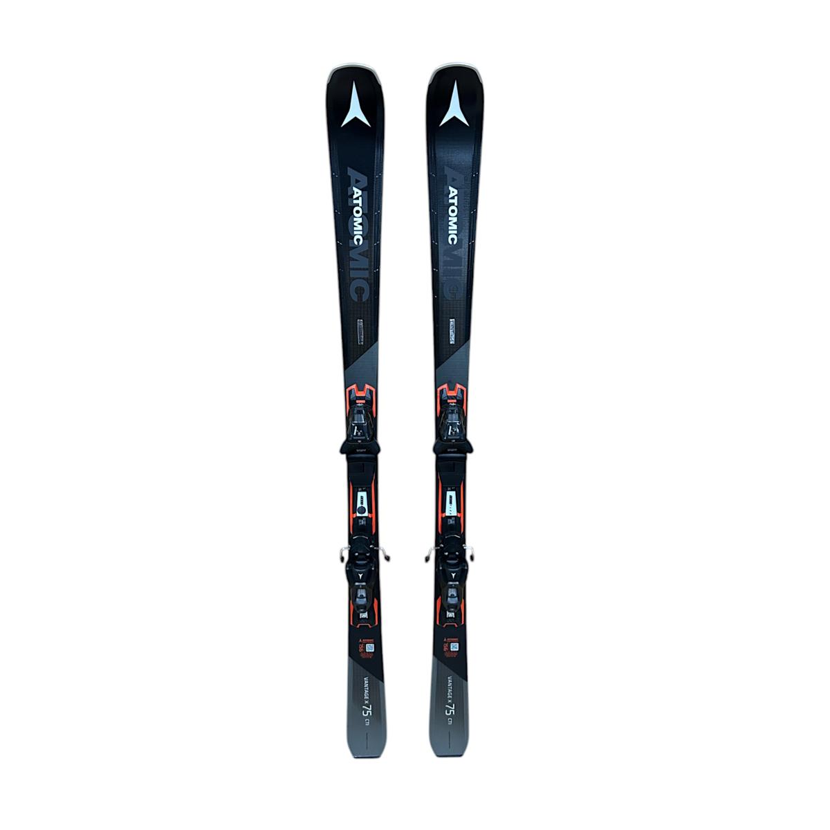 Atomic Vantage X 75 Cti Ft Alpine Skis w/ Atomic E M 10 Gw Alpine Bindings  Black/Smoke 80mm